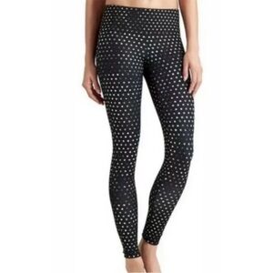 Athleta Crystal Chaturanga Reversible Leggings | Black or Polka-Dot